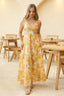 Ring Detail Back Tie Maxi Dress