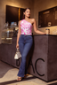 Pleated One Shoulder Top
