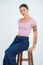 Luxe Crew Neck Short Sleeve Top