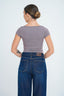 Luxe Crew Neck Short Sleeve Top