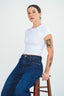 Luxe High Neck Short Sleeve Top