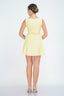 Samaria Boat Neck Mini Dress