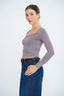 Luxe Crew Neck Long Sleeve Top