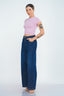 Luxe High Neck Short Sleeve Top