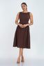 Samaria Boat Neck Midi Dress