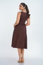 Samaria Boat Neck Midi Dress