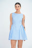 Samaria Boat Neck Mini Dress