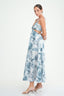 Ring Detail Back Tie Maxi Dress