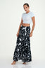 Tiered Printed Maxi Skirt
