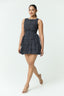 Samaria Boat Neck Mini Dress