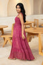 Shoulder Tie Smoking Maxi Dress
