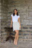 Polka Bais Mini Skirt