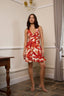 Halter Neck Printed Mini Dress