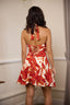 Halter Neck Printed Mini Dress