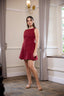 Samaria Boat Neck Mini Dress
