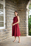 Samaria Boat Neck Midi Dress