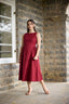 Samaria Boat Neck Midi Dress