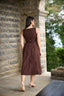 Samaria Boat Neck Midi Dress