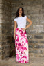 Stevie Pink Printed Maxi Skirt