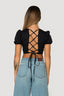 Back Tie Detail Crop Top