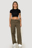 Street Style Low Waist Cargo Pant