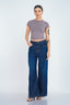Luxe High Neck Short Sleeve Top