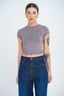 Luxe High Neck Short Sleeve Top