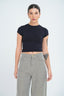 Luxe High Neck Short Sleeve Top
