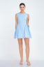 Samaria Boat Neck Mini Dress