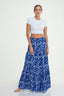 Tiered Printed Maxi Skirt