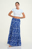 Tiered Printed Maxi Skirt