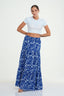 Tiered Printed Maxi Skirt