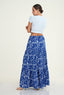 Tiered Printed Maxi Skirt