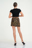 Satin Printed Mini Skirt