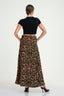 Satin Printed Maxi Skirt