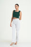 Wide Strap Square Neck Crop Top