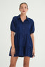 Button Down Tiered Oversied Dress