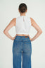 Crop Top with Elastic Waistband