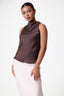 Alcea Cowl Neck Satin Top