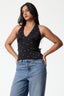 Polka Dot Halter Neck Top