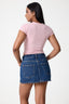 Vera High Neck Short Sleeve Top