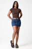 Vera High Neck Short Sleeve Top