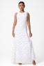 Polka Dot High Neck Maxi Dress