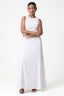Polka Dot High Neck Maxi Dress