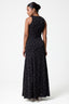 Polka Dot High Neck Maxi Dress