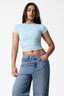 Vera High Neck Short Sleeve Top