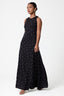 Polka Dot High Neck Maxi Dress