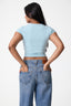 Vera High Neck Short Sleeve Top