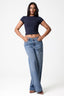 Vera High Neck Short Sleeve Top