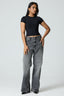 Basic High Neck Short Sleeve Top